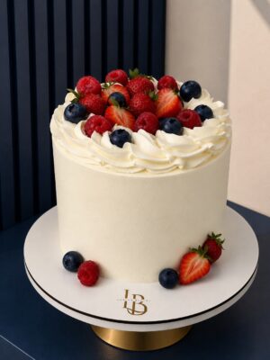 Frutos Rojos Cake exprés