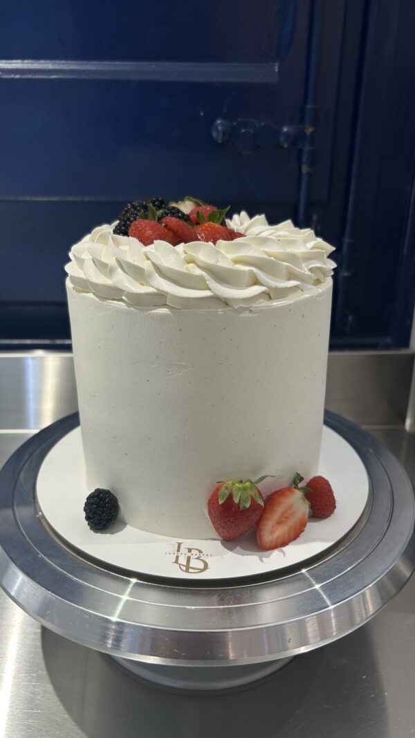 Frutos Rojos Cake exprés