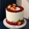 Red Velvet con fresas