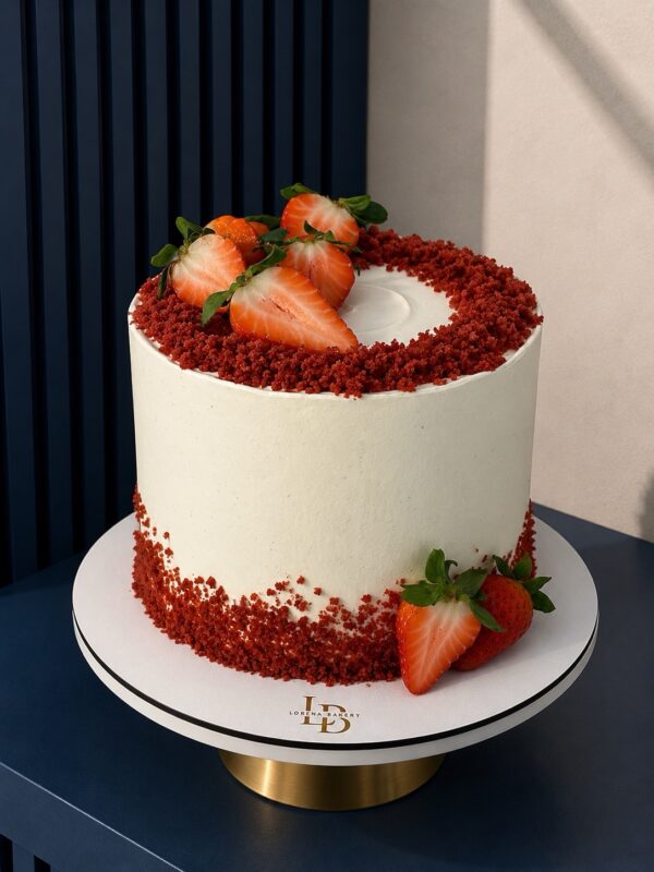 Red Velvet con fresas