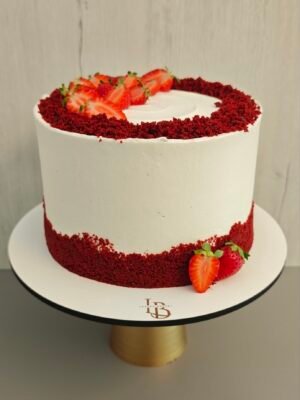 Red Velvet con fresas