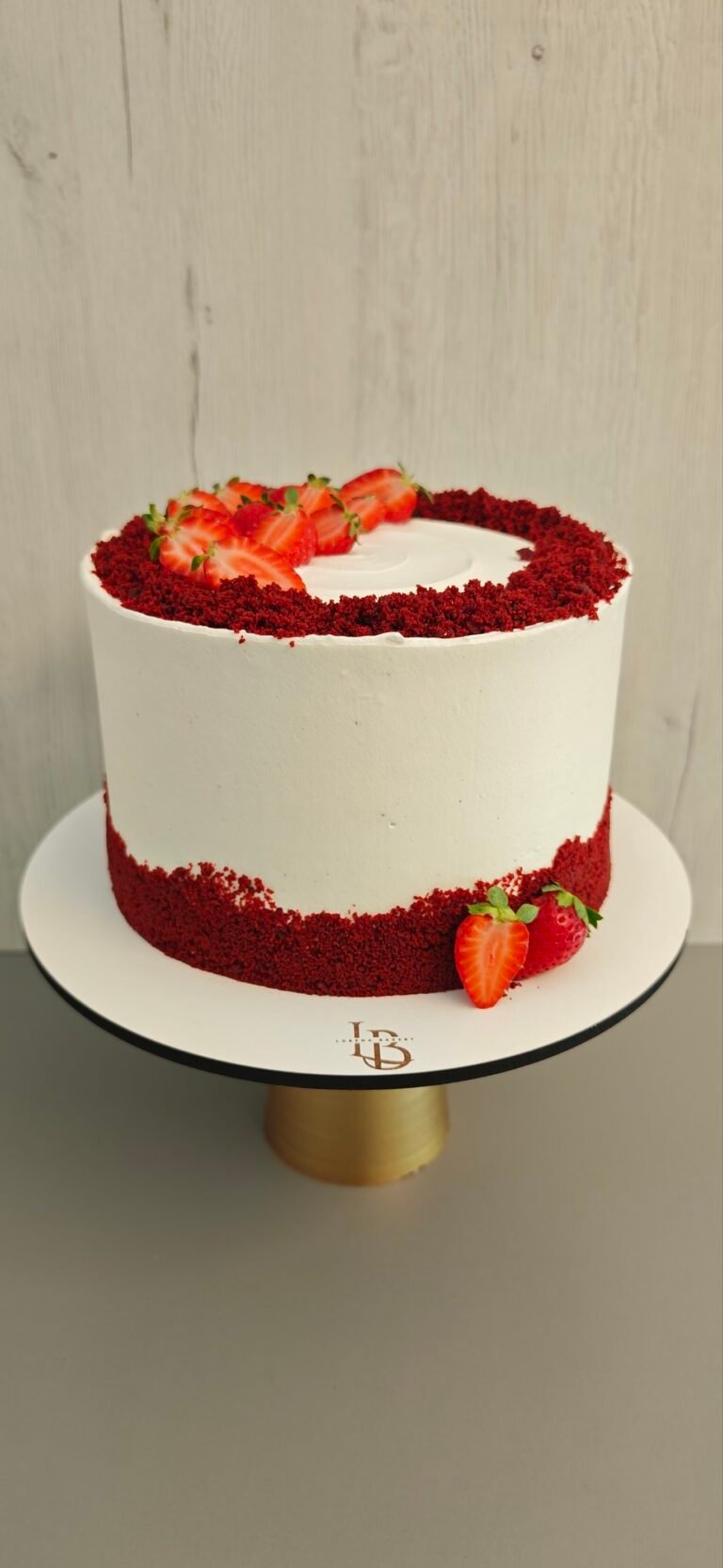 Red Velvet con fresas