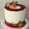 Red Velvet con fresas