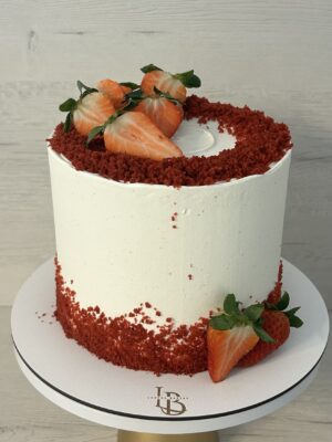 Red Velvet con fresas