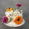 flores naturales cake Tarta personalizada con Flores