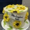 girasoles cake Tarta personalizada con Flores