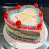 Tarta corazón  personalizado pequeño