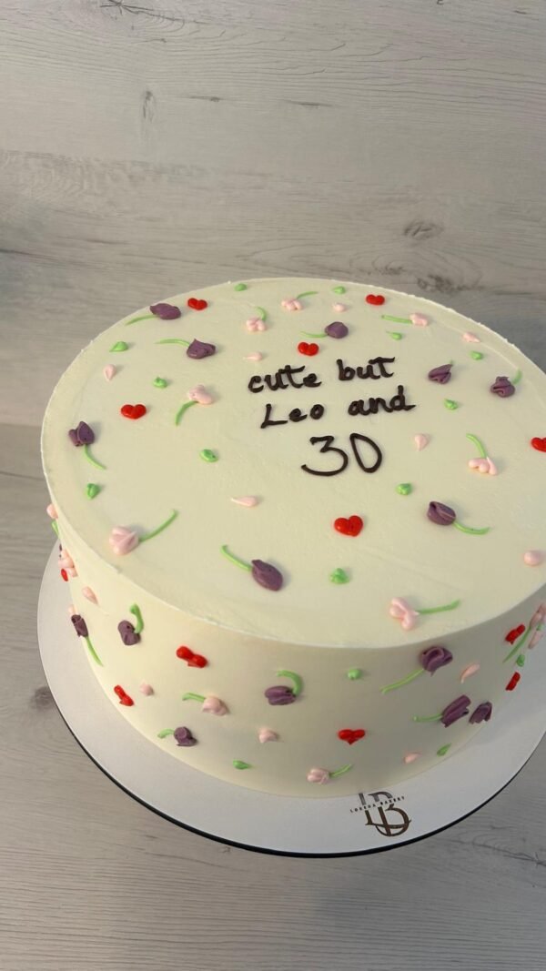 Tarta corazón  personalizado pequeño
