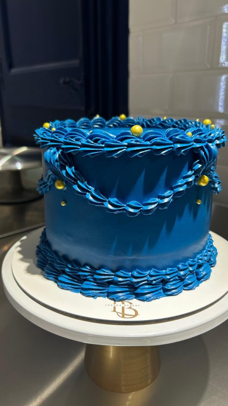 Tarta Vintage Azul en Barcelona