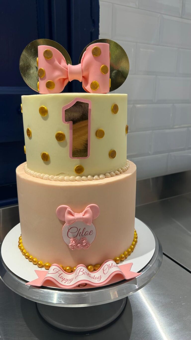 Tarta Primer Cumpleaños Minnie