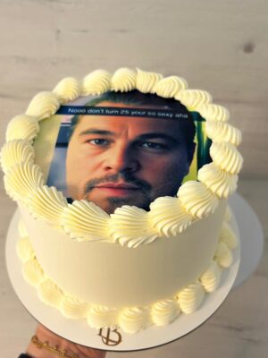 Tarta Personalizada Sencilla Impresión Comestible