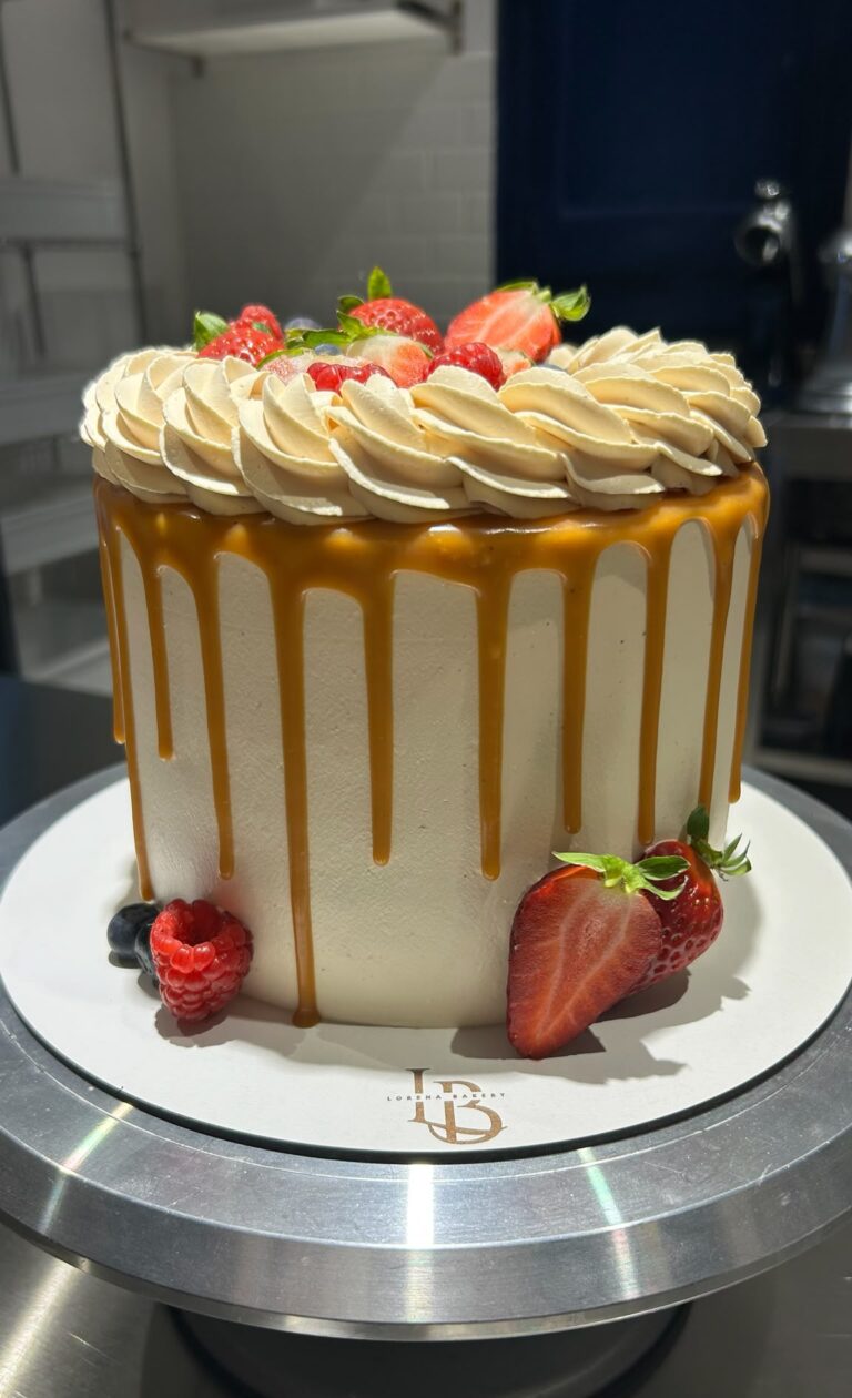 Caramel forest cake