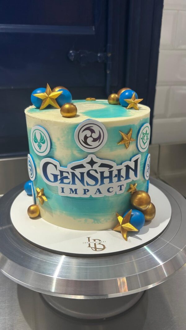 Tarta Genshin Impact – Diseño Elemental