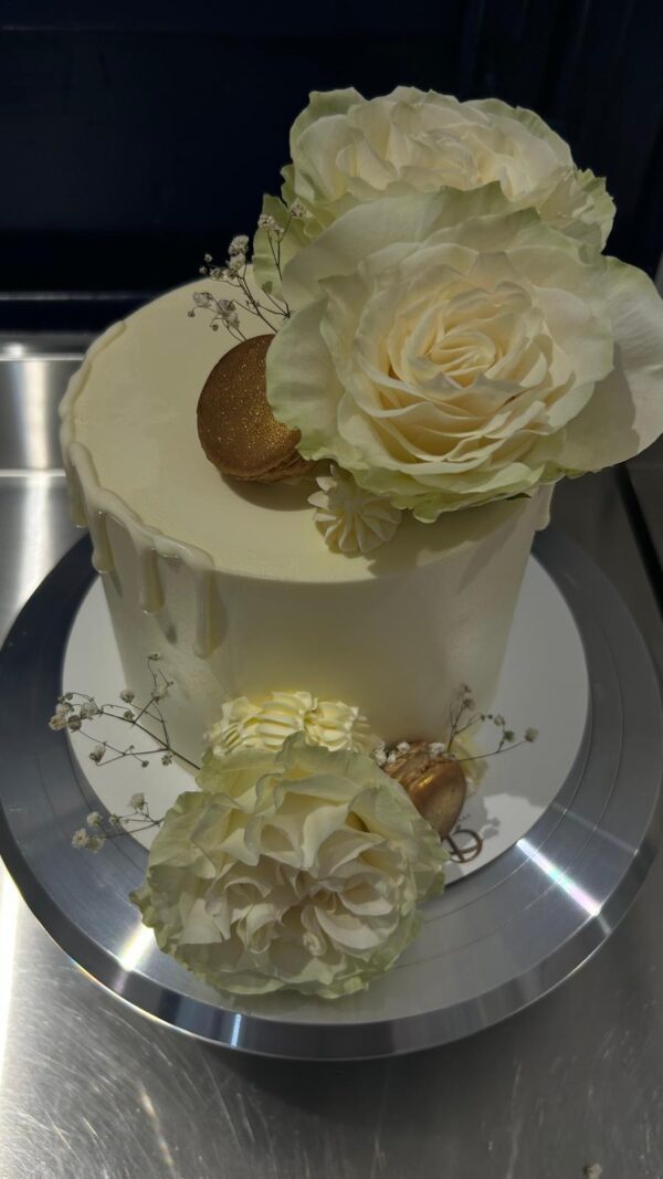Tarta Ivory Rose & Gold