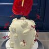 Tarta Floral Anthurium Rojo