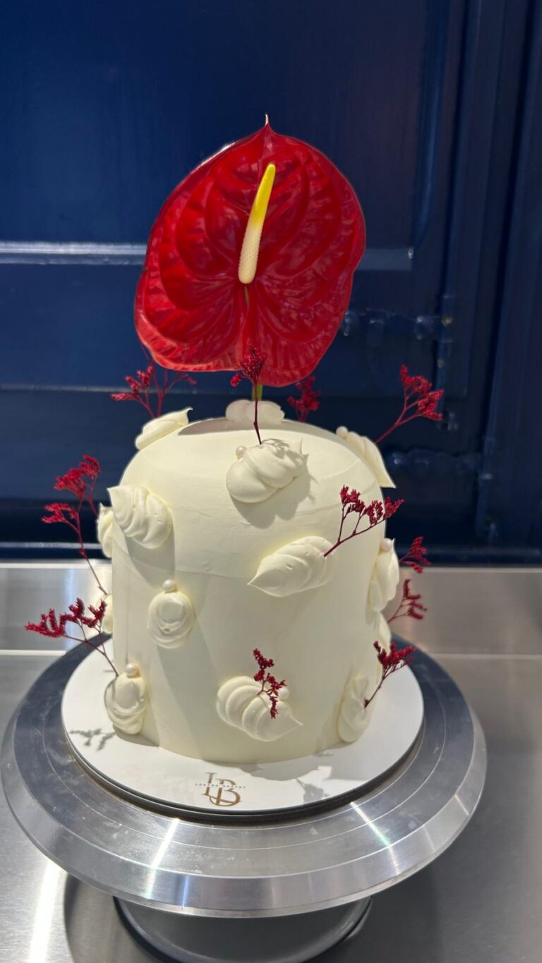 Tarta Floral Anthurium Rojo