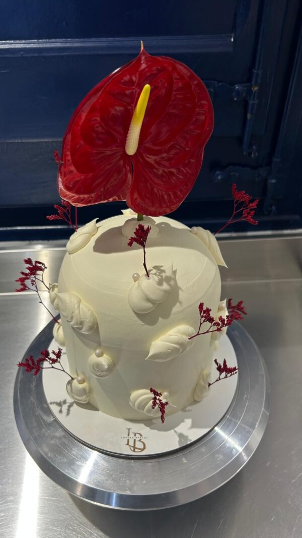 Tarta Floral Anthurium Rojo