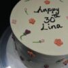 Tarta Floral Minimal “Happy Birthday”