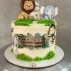 Tarta Primer Cumpleaños Animales de la Selva