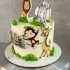 Tarta Primer Cumpleaños Animales de la Selva