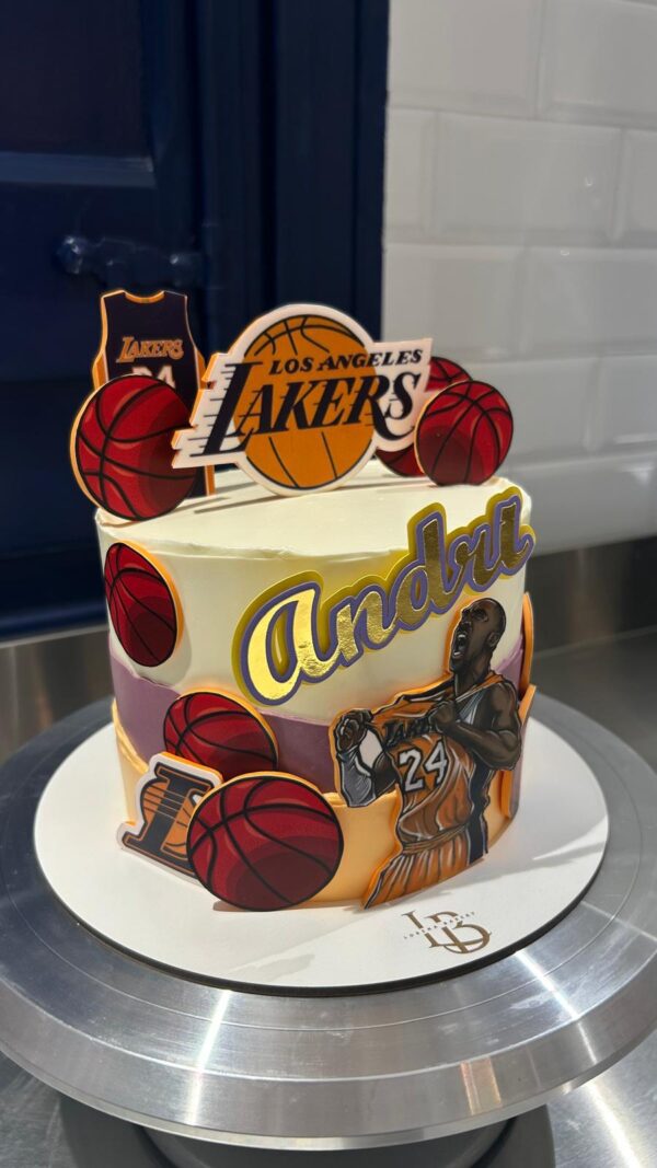 Tarta Baloncesto Los Angeles Lakers Kobe Bryant