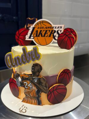 Tarta Baloncesto Los Angeles Lakers Kobe Bryant