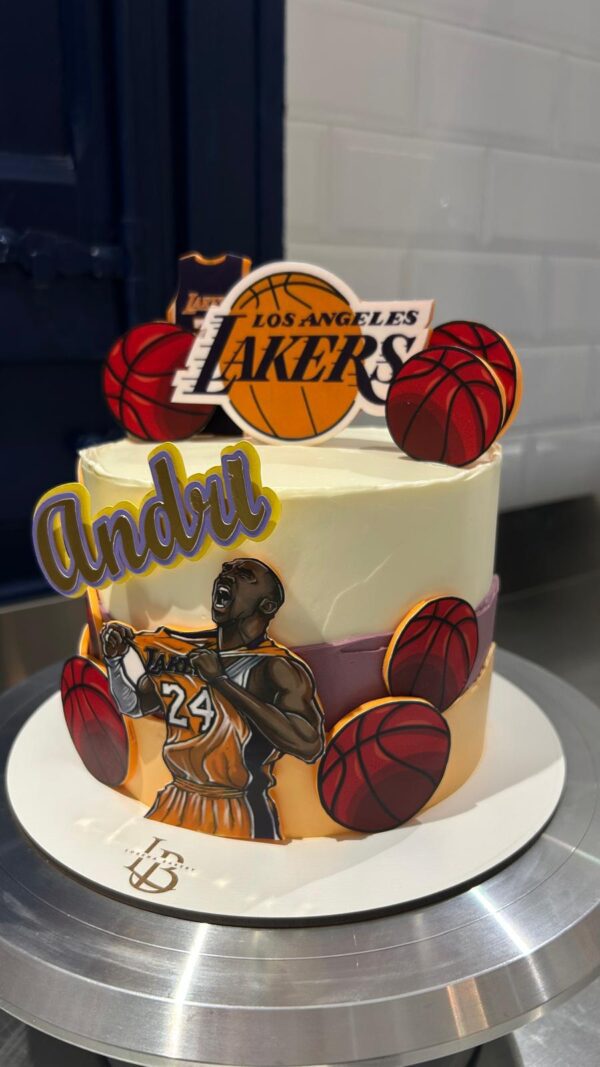 Tarta Baloncesto Los Angeles Lakers Kobe Bryant