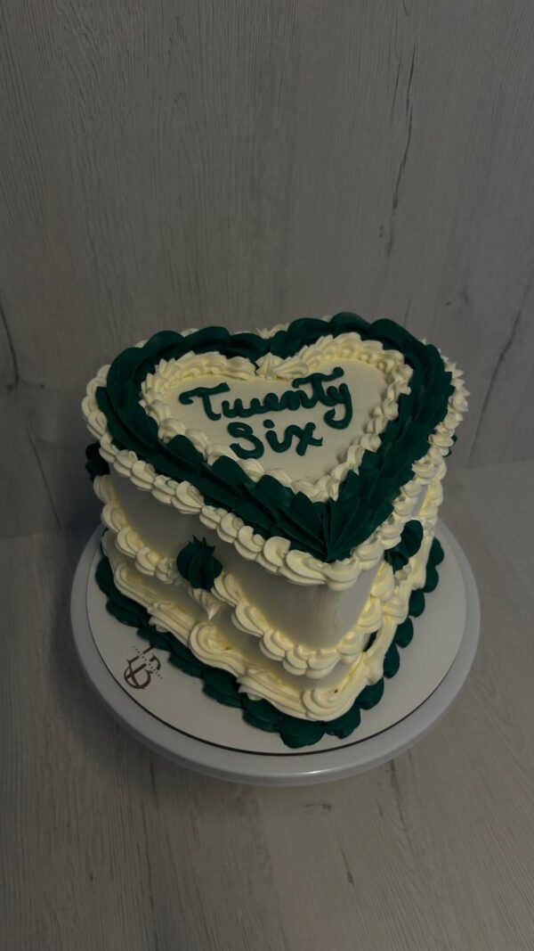 Emerald Heart Cake