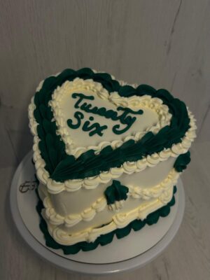 Emerald Heart Cake