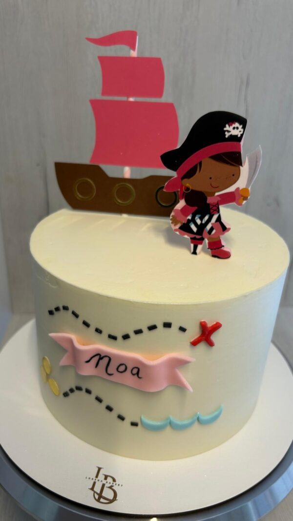 Tarta Primer Cumpleaños Pirata Infantil