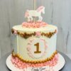 Tarta Primer Cumpleaños Carrusel Clásico