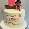Tarta Primer Cumpleaños Pirata Infantil