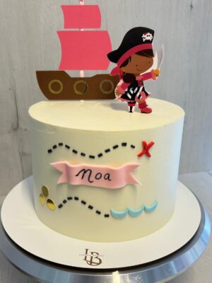 Tarta Primer Cumpleaños Pirata Infantil