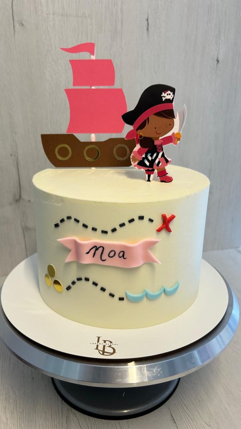 Tarta Primer Cumpleaños Pirata Infantil
