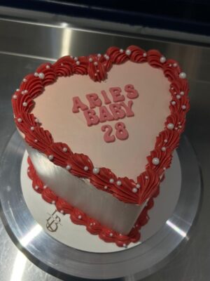 Ruby Heart Cake