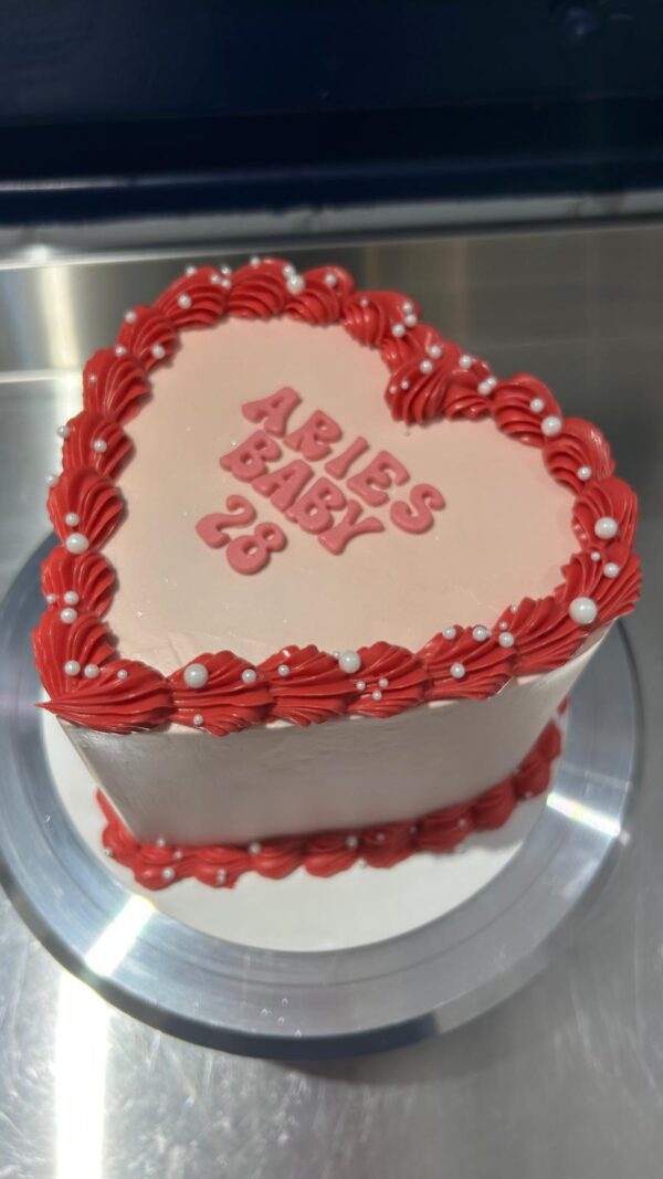 Ruby Heart Cake