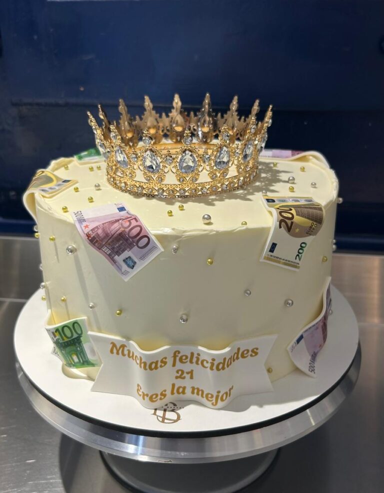Tarta Queen Luxury con Corona y Billetes