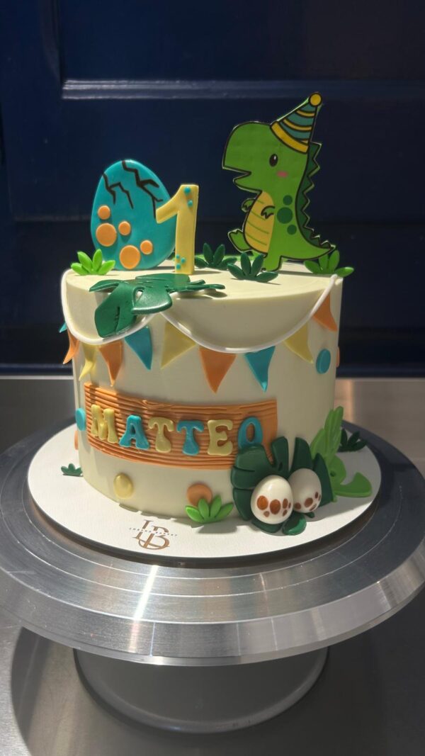 Tarta Primer Cumpleaños Dinosaurio