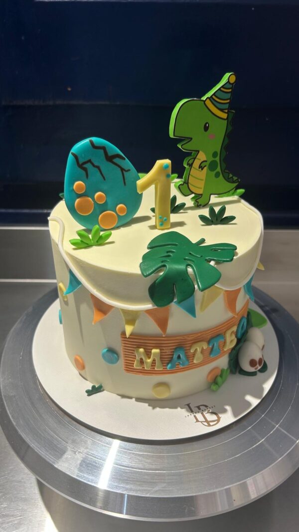 Tarta Primer Cumpleaños Dinosaurio
