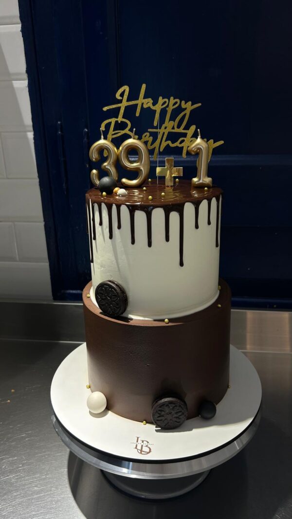 Tarta Drip Chocolate Doble Altura