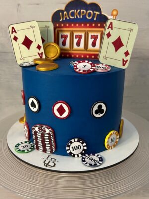 Tarta Casino Jackpot – Edición Poker & Las Vegas