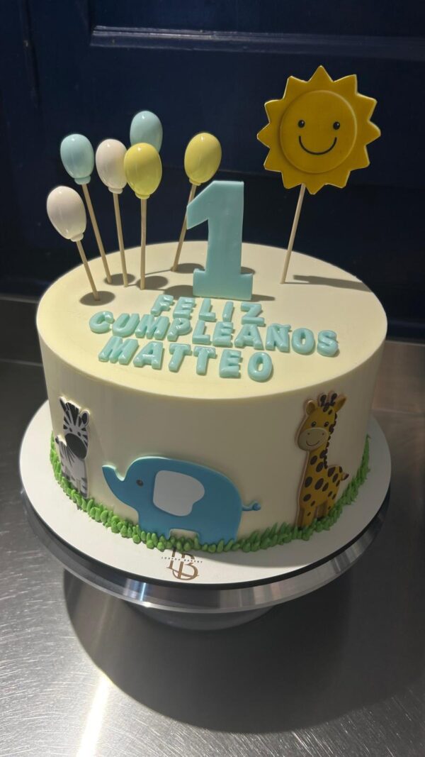 Tarta Infantil Animales – Primer Cumpleaños