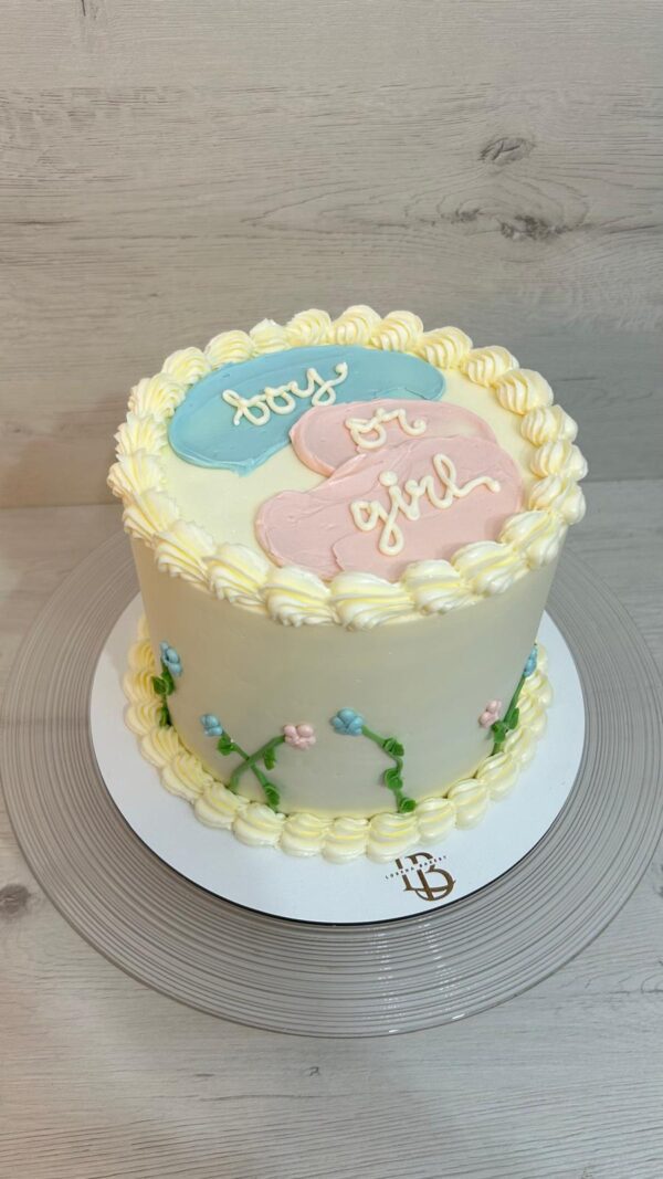 Tarta Gender Reveal “Boy or Girl” – Revelación de Género