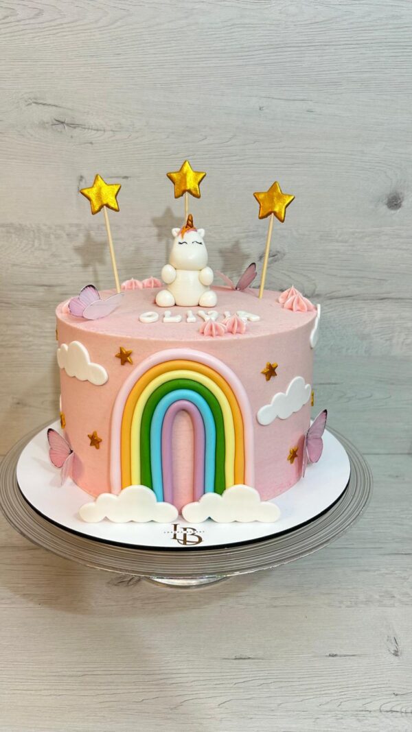 Tarta Unicornio Arcoíris