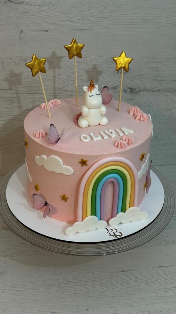 Tarta Unicornio Arcoíris