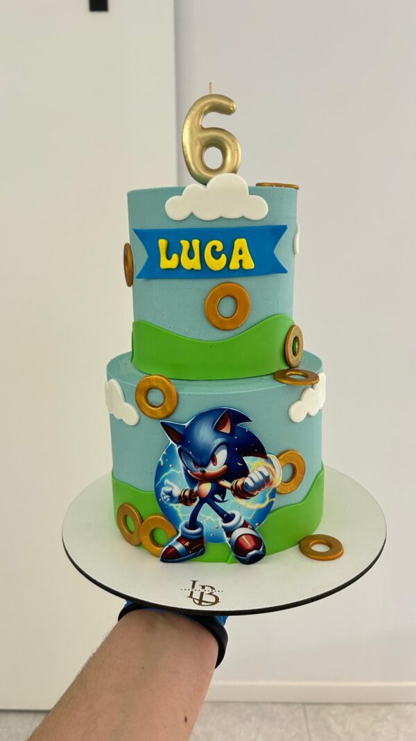 Tarta Sonic de Dos Pisos