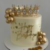 corona oro cake Tarta personalizada