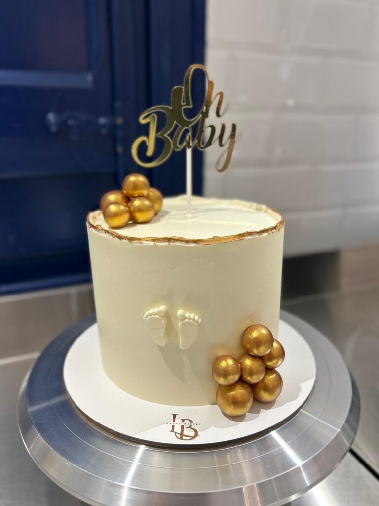 Tarta Oh Baby Elegance Dorada