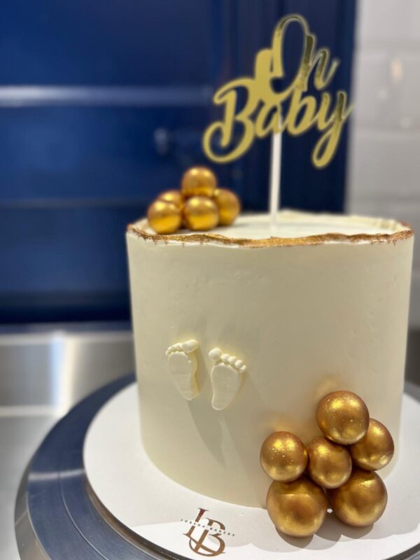 Tarta Oh Baby Elegance Dorada